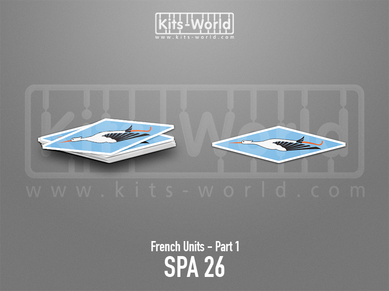 Kitsworld SAV Sticker - French Units - SPA 26 W: 100mm x H:28mm 